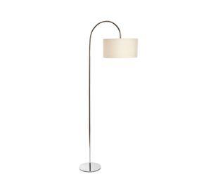 Lámpara pie 1L E27 Curva cromo Diseño 3