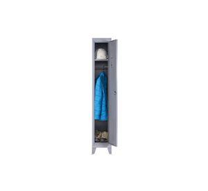 Locker ropero 1 puertas porta candado M1-01 gris Maletek