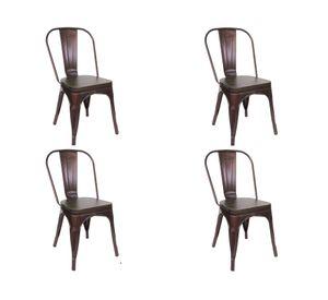 Silla Antique rustic cobre 4 unidades Idetex