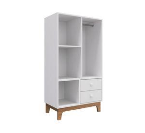 Ropero 2 cajones Harnony BY600 blanco 130x71x39 cm