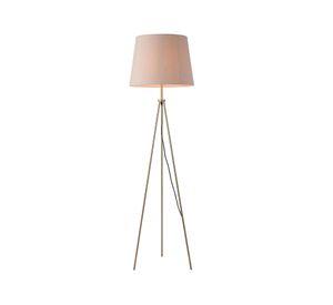 Lámpara pie 1L E27 Mini trípode bronce Diseño 3