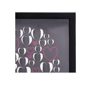 Cuadro 40x40 cm corazón marrón VGO