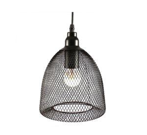 Lámpara colgar E27 1L Aludra negro