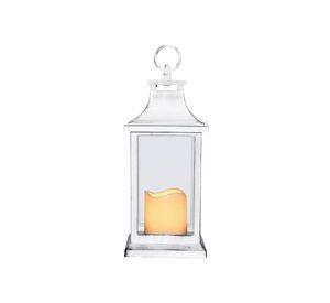 Fanal con vela LED blanco 2 unidades VGO