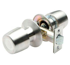 Cerradura tubular pomo libre paso plata Urbano Poli