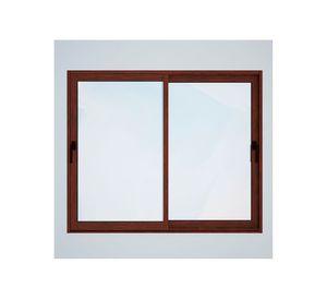 Ventana Aluminio 151x114 cm Termopanel Corredera Madera Mundo Glass