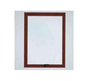 Ventana Aluminio 90x120 cm Termopanel Proyectante Madera Mundo Glass