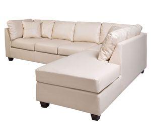 Sofá seccional derecho 5 cuerpos Padua beige