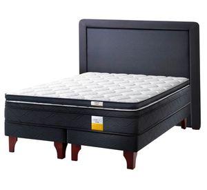 Cama europea 2 plazas Eurotop + respaldo + Topper Drimkip