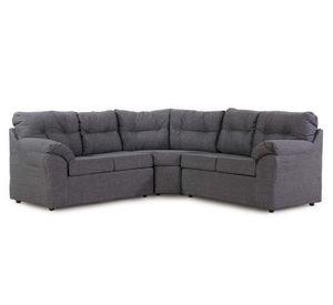 Sofá modular 5 cuerpos Roma tela gris