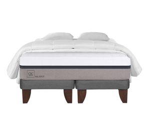 Cama europea 2 plazas Balance base dividida + almohadas + plumón Cic