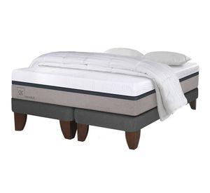 Cama europea 2 plazas Balance base dividida + almohadas + plumón Cic
