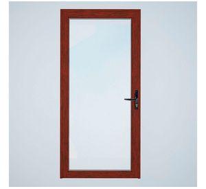 Puerta vidriada 65x200 cm termopanel izquierda madera Mundo Glass