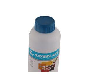 Tinta base agua 1 litro Aqcuacolor caoba Sayerlack