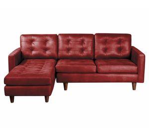 Sofá chaise izquierdo Nápoles rojo Latam Home