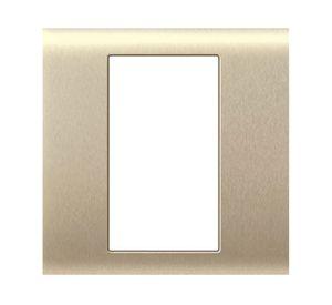Placa iridium 2 mod. bronce c/sop. Schneider