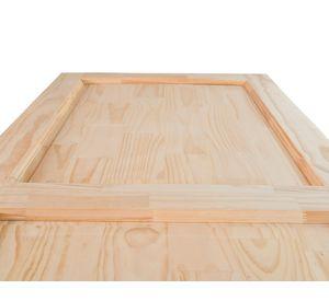 Puerta Pino Radiata Ranco 80x210 cm 2 Paneles Moldupanel