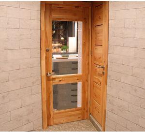 Puerta Modena madera de lenga 90x240 cm natural
