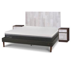 Cama europea curve 2 plazas Ortopedic Advance + Set Legno Cic