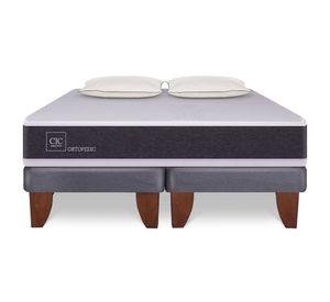 Cama europea New Ortopedic King + 2 almohadas + base dividida Cic