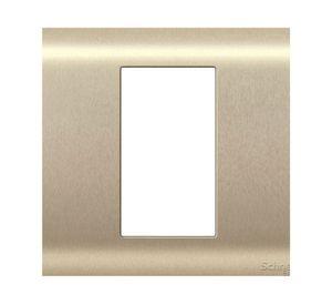Placa iridium bronceado con stop 1 mod Schneider