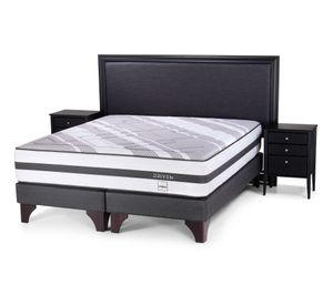 Box spring 2 plazas Driven base dividida + set Nolita Rosen