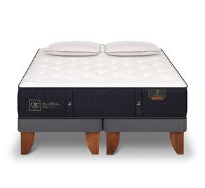 Cama europea Premium 2 plazas + base dividida + 2 almohadas Cic