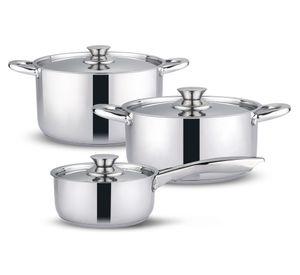 Batería de cocina 410-6SS Acero Inoxidable 6 piezas