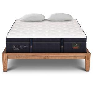 Cama europea 2 plazas Oak Grand Premium + 2 almohadas viscoelásticas Cic