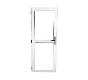 Puerta Interior Vidriada Aluminio 70x200 cm Blanca AM-35 Mundo Glass