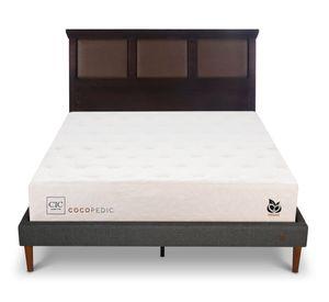 Cama europea 2 plazas Cocopedic + Respaldo Torino chocolate Cic.