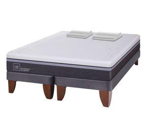 Cama europea 2 plazas Ortopedic advance base dividida + almohadas viscoelásticas Cic