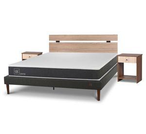 Cama europea curve 2 plazas Ortopedic + Set Olmo Cic