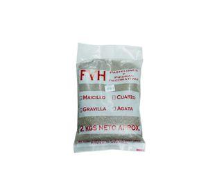 Arena gruesa rojo 2 kilos FVH