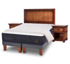 Cama europea 2 plazas Grand Premium dividida + set Monterrey + plumón Cic