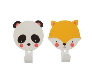 Percha bosque blanco 2 unidades Ducasse