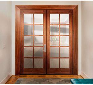 Puerta Pino Radiata Sevillana 65x200 cm 10 Vidrios Moldupanel