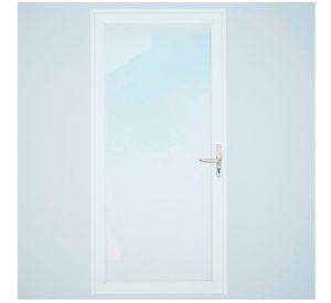 Puerta  vidriada 100x200 cm termopanel izquierda blanca Mundo Glass