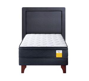 Cama europea 1.5 plazas + respaldo x 190 cm Drimkip