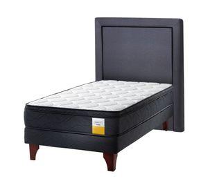 Cama europea Eurotop 1.5 plazas + Respaldo