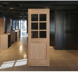 Puerta de lenga Ancona madera cm natural