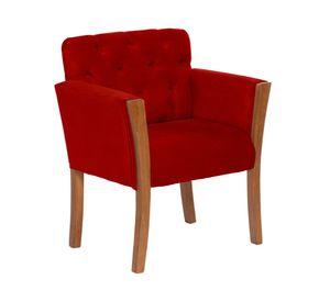 Sitial velvet 1 cuerpo Kiel rojo
