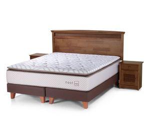Box spring 2 plazas Nest base dividida + set Veneto Rosen