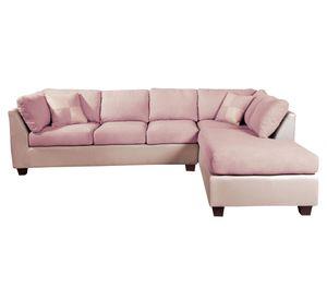 Sofá seccional 5 cuerpos tela Padua beige