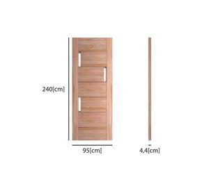 Puerta Lenga Mantova 95x240 cm Ignisterra