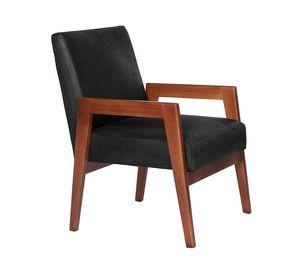 Sitial Frankfurt cuero negro Latam Home