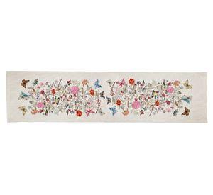 Camino de mesa Marcela crudo linet 150x36 cm