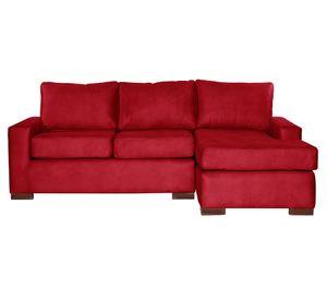 Sofá seccional 3 cuerpos Livorno rojo
