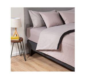 Plumón Bicolor gris/negro 2 plazas