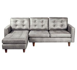 Sofá chaise izquierdo Nápoles gris Latam Home